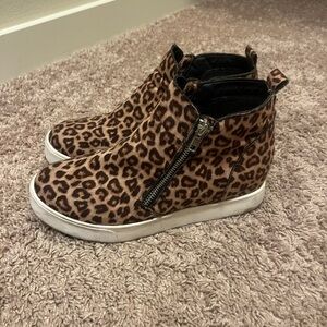 Soda Leopard Print Ankle Booties